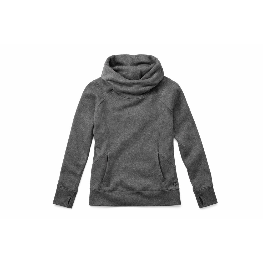 Lululemon Hoodie Womens Sz 4 Heathered Gray Hooded Pullover Zip Pockets